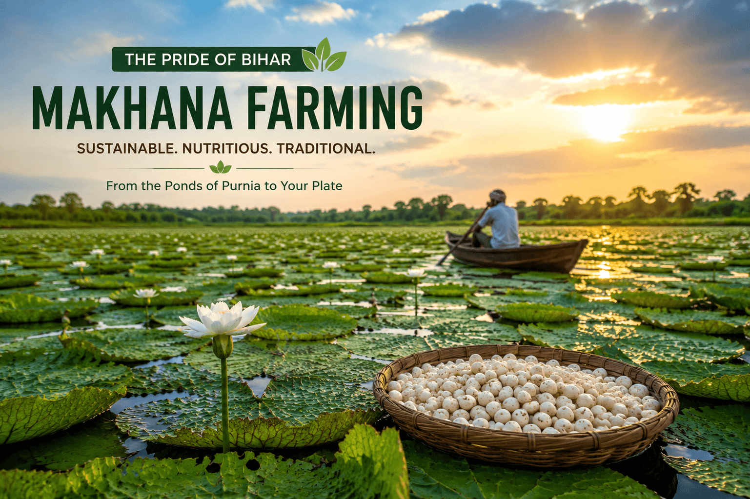 Top Makhana Manufacturer in Purnia, Bihar – Makhana Express India